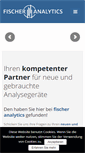 Mobile Screenshot of fischer-analytics.com